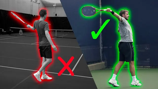 How to hit a High, HEAVY One Handed Backhand