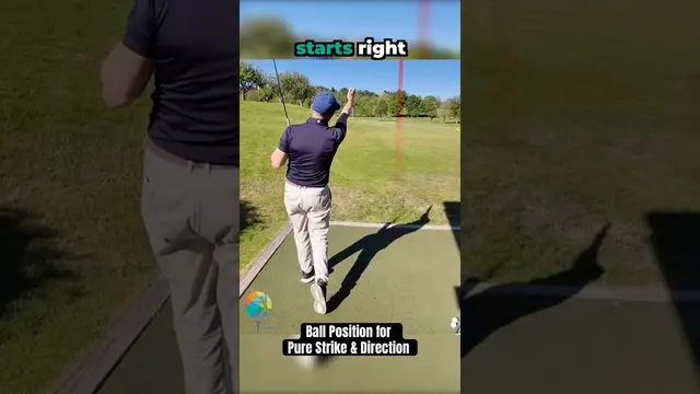 Ball Position for Pure Iron Strike & Direction #golf #golfswing