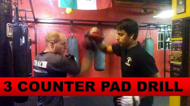 Boxing Technique: Pad Work 3 Counter Drill
