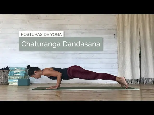 Chaturanga Dandasana (postura del bastón con cuatro apoyos)