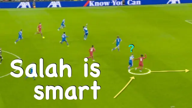 Mohamed Salah Smart Movement | Winger Analysis positioning off the ball