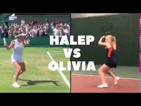 HALEP vs OLIVIA Return of Serve