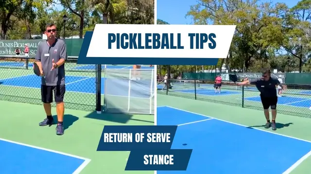 Pickleball Tip: Practice Your Position Stance on The Return Of Serve