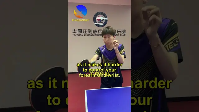 How to avoid the forehand push in table tennis