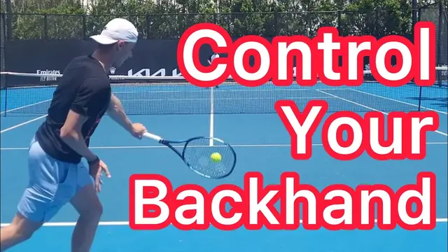 Massive One Handed Backhand Control (Tennis Technique Explained)