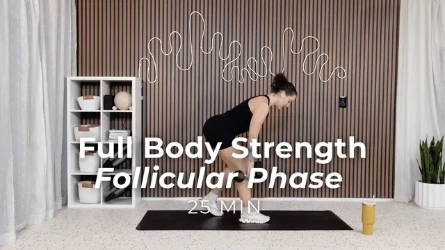 25 Min Full Body Dumbbell Only Strength From Home | Follicular Phase Workout | Cycle Syncing
