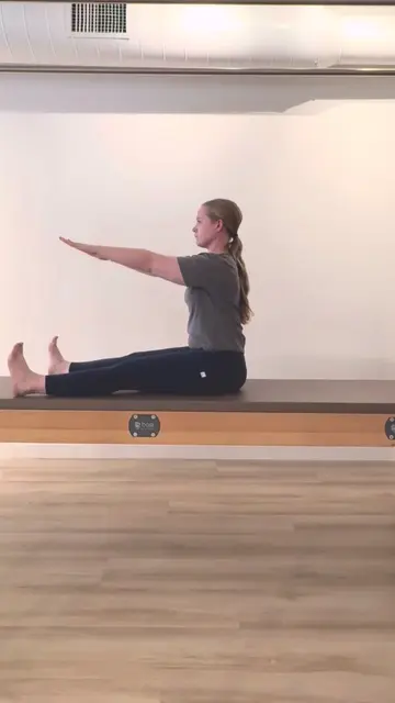 Mastering the Spine Stretch Forward in Pilates | TikTok