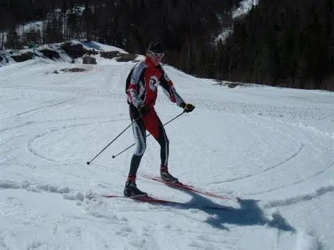 Improve your snowplow turns on cross country skis