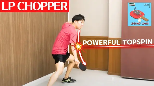 Secrets to Chopping Powerful Topspin with Long Pimple [Table Tennis]