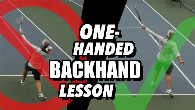 Tennis Lesson: One Handed Backhand Technique - Drills and Tips