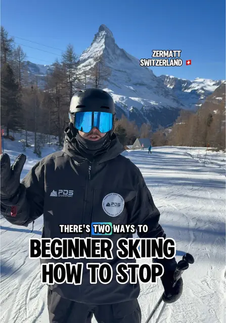 How to stop on skis