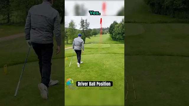 Fix your driver ball position in 90 seconds #golf #golftips #golfswing