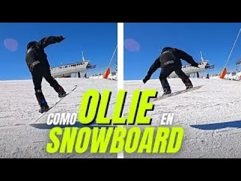 Como HACER un OLLIE y un NOLLIE con SNOWBOARD | Snowboard para Principiantes