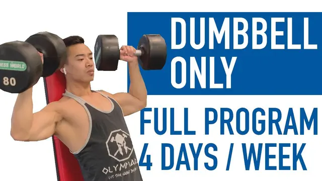 DUMBBELL-ONLY Upper Lower Split | 4 Day Hypertrophy Program