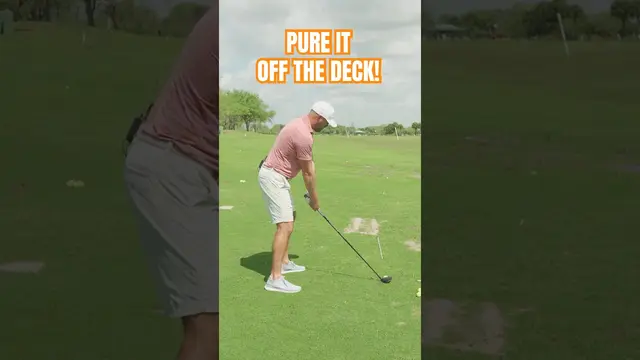 The Trick To Hitting Fairway Woods Off The Ground #shorts #golf #golfer #golfswing #ericcogorno