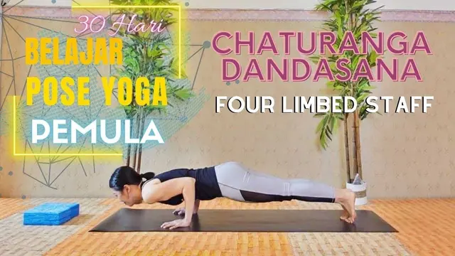 CHATURANGA DANDASANA (FOUR LIMBED STAFF) - 30 DAYS OF LEARNING YOGA POSES FOR BEGINNERS - A MUST ...