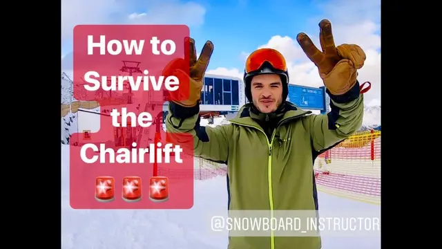 How To Take The Chairlift Beginner Snowboarding Training - By Snowboard Instructor