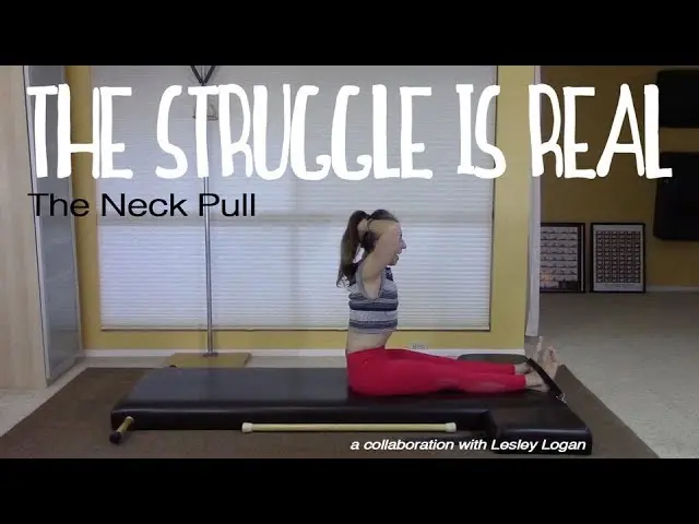 Neck Pull on the Pilates Mat: The Struggle is REAL COLLAB