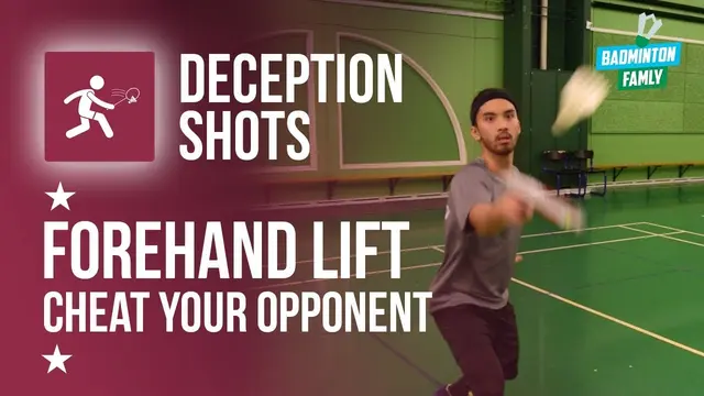 Deception Lift Forehand+BONUS Double Shot, Badminton