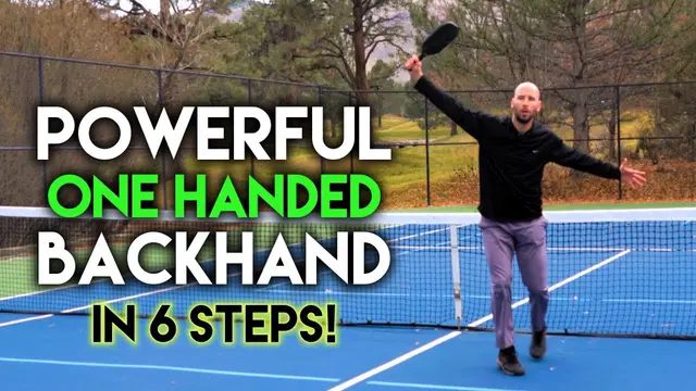 How To Hit a Pickleball One-Handed Backhand In 6 Steps
