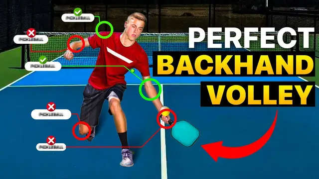 Stop Curling Your Wrist! The Right Way to Hit a Backhand Volley in Pickleball 🎯