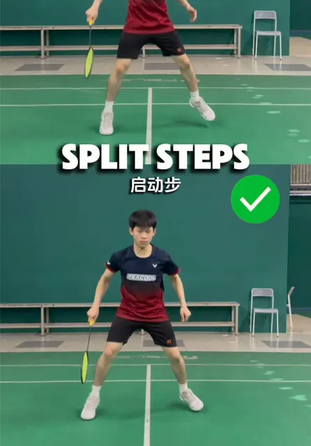 Badminton split step technique to move faster on court | TikTok
