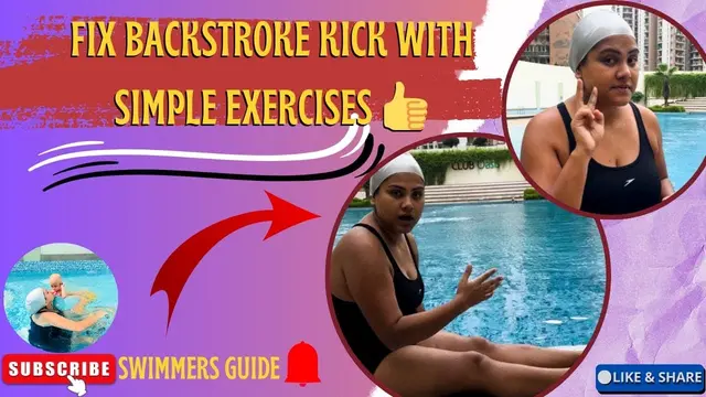 Fix your backstroke kick| backstroke kick exercises| #swimming #summer #youtube #yt #ytvideos
