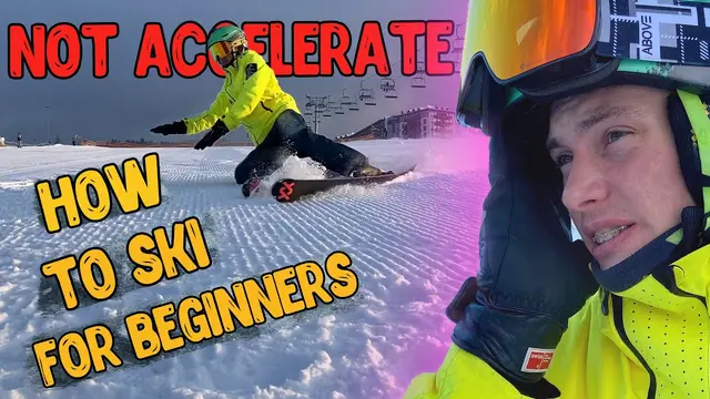 Main SKILLS - SKIING for BEGINNERS! HOW to stop on SKIS? Lesson 2! VERY IMPORTANT!