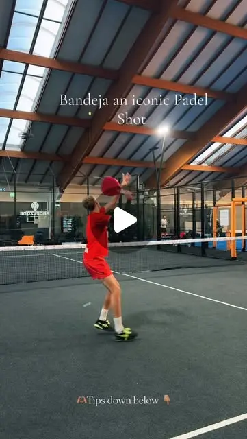 Bandeja is the most iconic padel shot Key technical tips: - Stay side ...