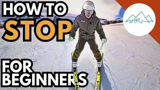 How to ski | How to Stop on Skis for Beginners #learntoski #skiinstructor #skiingtips