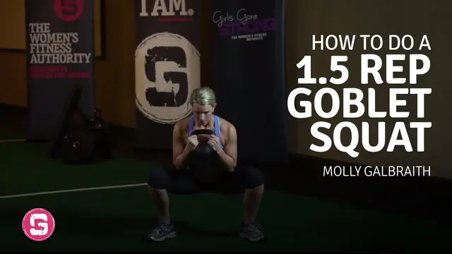 How To Do A 1 5 Rep Goblet Squat - Kettlebell Workout