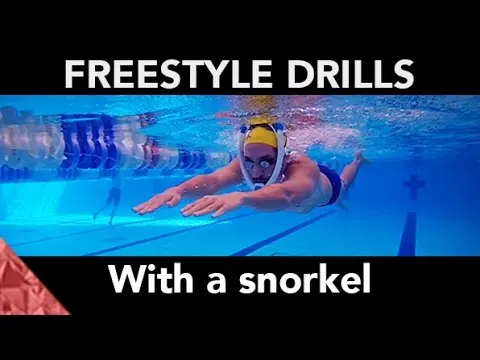 How to swim freestyle faster. Drills with snorkel