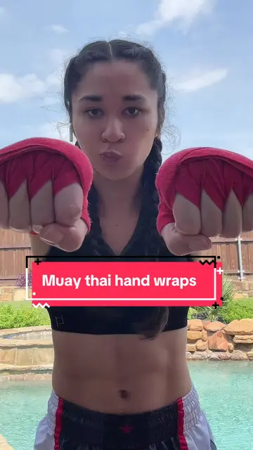 Thai style hand wrapping