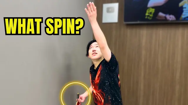 Looks like Backspin!  The Magic SideSpin Serve Secrets[Table Tennis]