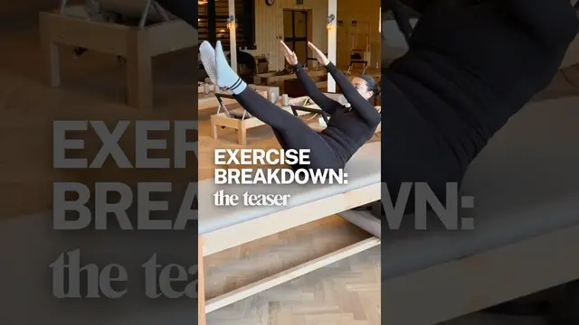 Teaser Form & Cueing | Pilates Exercise Breakdown using the Cadillac #pilatestips #teaser
