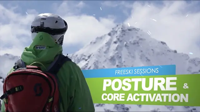 Ski stance and body position