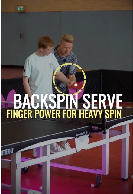 Mastering the Short Backspin Serve in Table Tennis