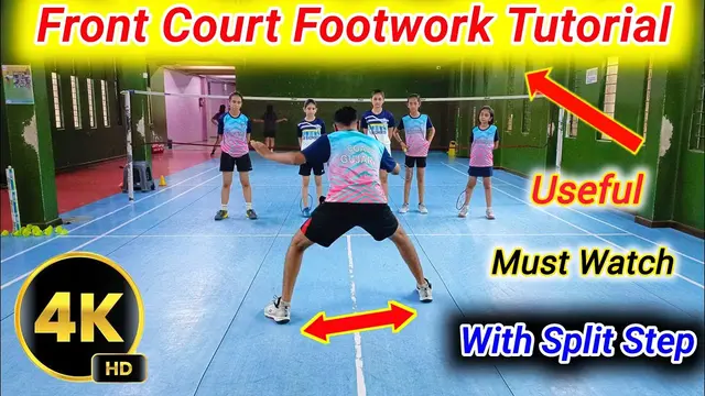 " With Split Step " Front Court Footwork Tutorial