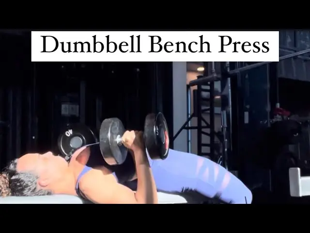 Dumbbell Bench Press | best upper body exercises | women’s workouts