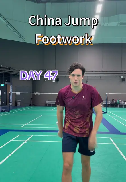China Jump Footwork Tutorial for Badminton Beginners! 🌟 ...
