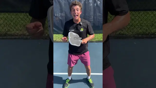 How To Hit a 2-Handed Backhand Drive In Pickleball! #pickleball #pickleballtips