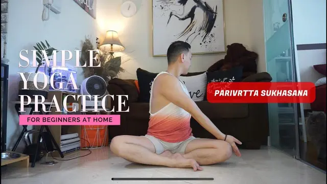 Yoga for Beginners at Home - Seated Spinal Twist (Parivrtta Sukhasana)