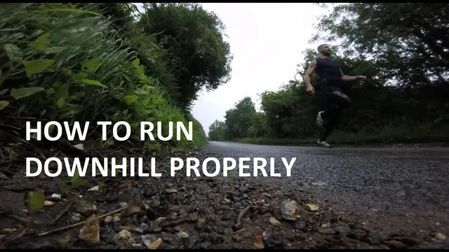 Barefoot running tutorial - how to run downhill properly - demonstrated in Vibram Five Fingers