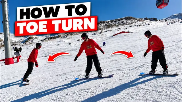 3 Beginner Snowboard Tips of Doing Toe Turns