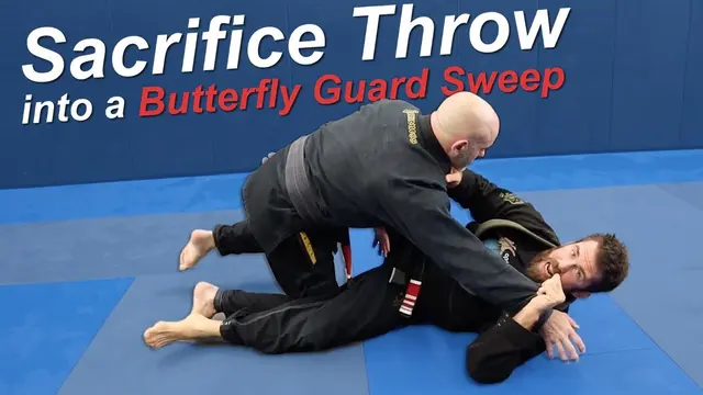 How To Use a Butterfly Guard Sweep as a Takedown in BJJ