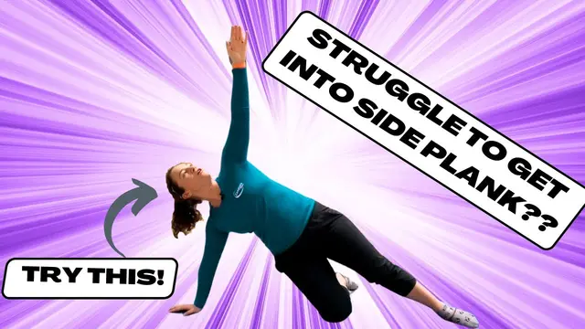 Pilates shoulder exercises at home: knee hover to side plank