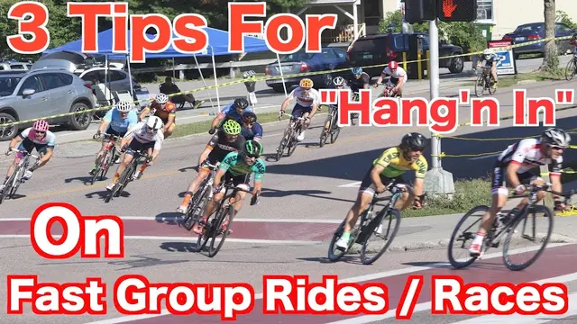 3 Tips For "Hang'n In" On Fast Group Rides / Races "Cycling Tips"
