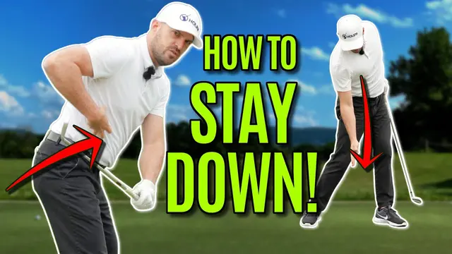 #GOLF: Finally Stay in Posture + Stop Standing Up!