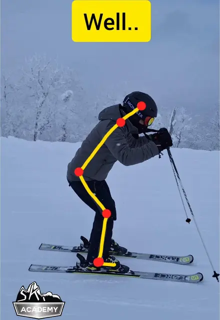 How to Fix Bad Ski Posture: Move Forward on Skis Correctly | TikTok