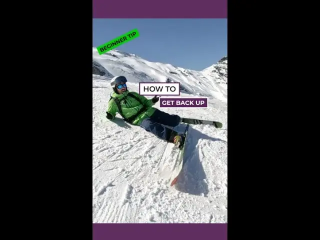 Beginner Skiing Tip | How to get back up on Skis